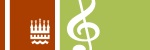 Musisk skoles bomærke illustrerer en node og kommunens logo
